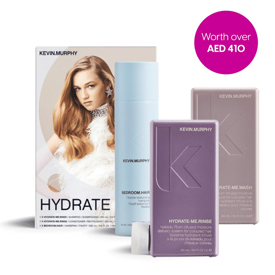 Kevin.Murphy Hydrate Regimen Set - (Hydrate-Me.Wash + Hydrate-Me.Rinse + Bedroom.Hair)