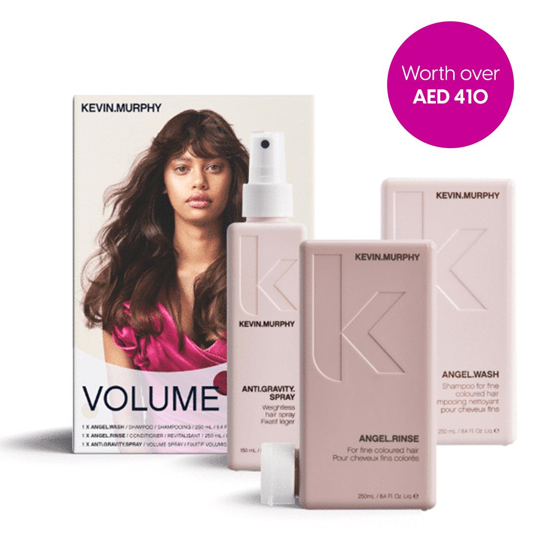 Kevin.Murphy Volume Regimen Set - (Angel.Wash + Angel.Rinse + Anti.Gravity.Spray)
