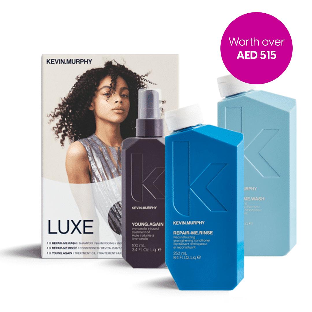 Kevin.Murphy Luxe Regimen Set - (Repair-Me.Wash + Repair-Me.Rinse + Young.Again Treatment Oil)