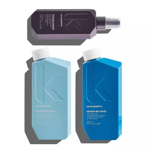 Kevin.Murphy Luxe Regimen Set - (Repair-Me.Wash + Repair-Me.Rinse + Young.Again Treatment Oil)